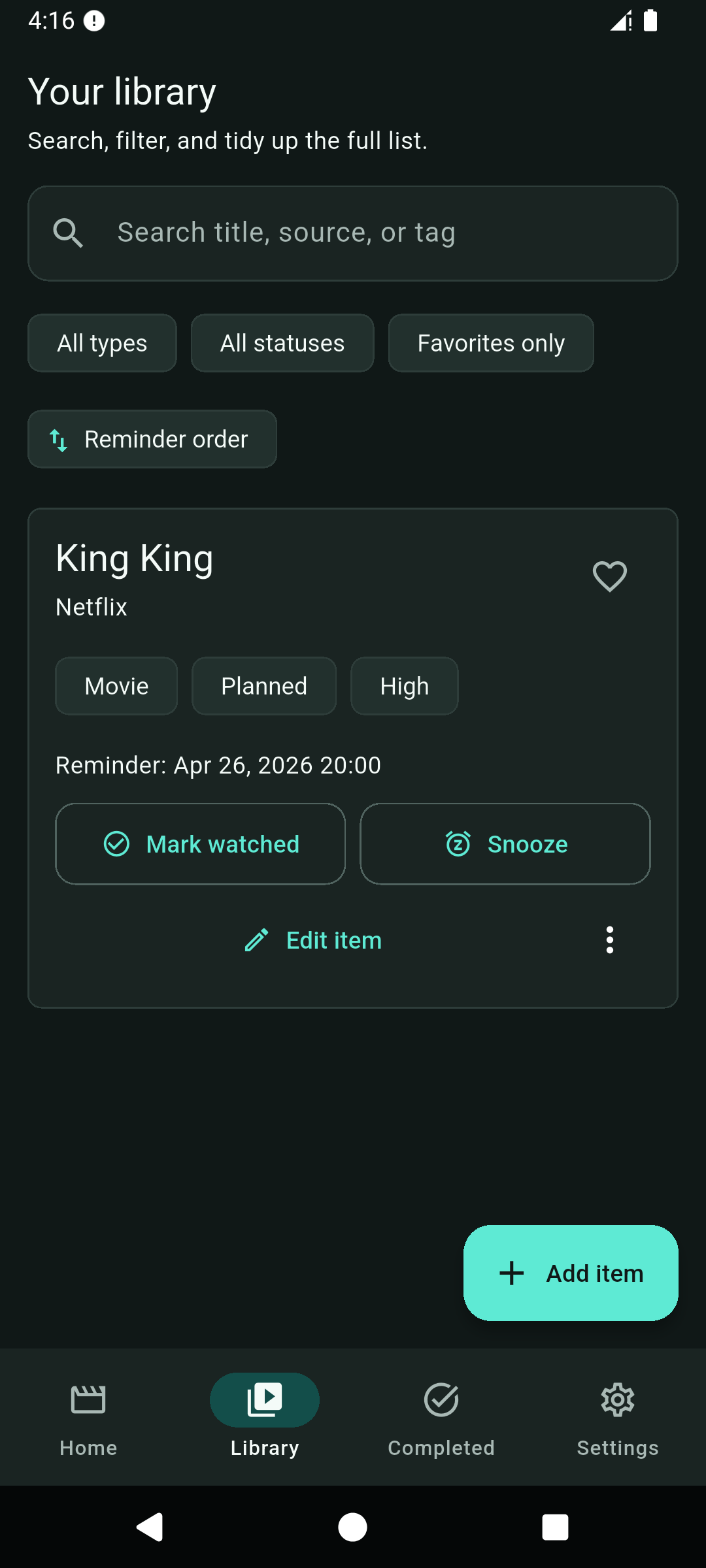 Watch Later placeholder screenshot: Search, filter, and tidy up
